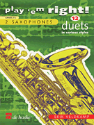 PLAY THEM RIGHT 12 DUETS-SAX cover